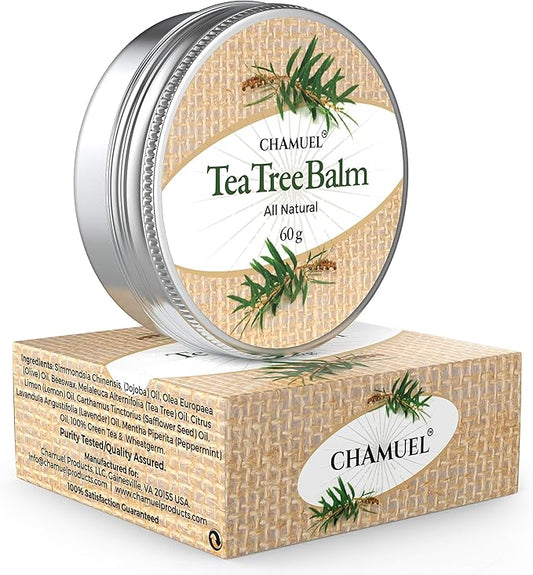 Tea Tree Oil Balm - All Natural | Great Cream for Soothing Eczema, Psoriasis, Rashes, Jock Itch, Insect Bites, Folliculitis, Acne, Itches, Cracked Heels, Cuticles, Saddle Sores & more!