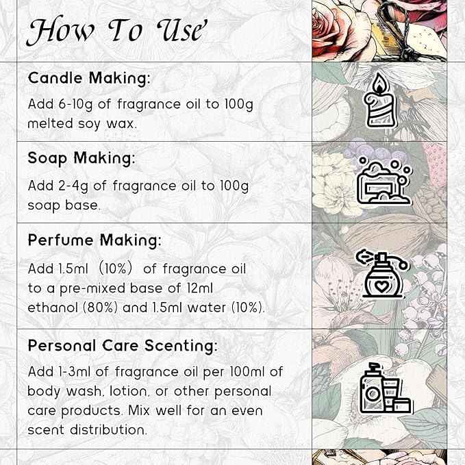 HIQILI Midnight Craving Fragrance Oil, Inspired by Y S.L's B.Lack O.pium, for Diffuser, Candle & Soap & Perfume Balm Making, Sweet Gourmand Aroma- 1 Fl Oz