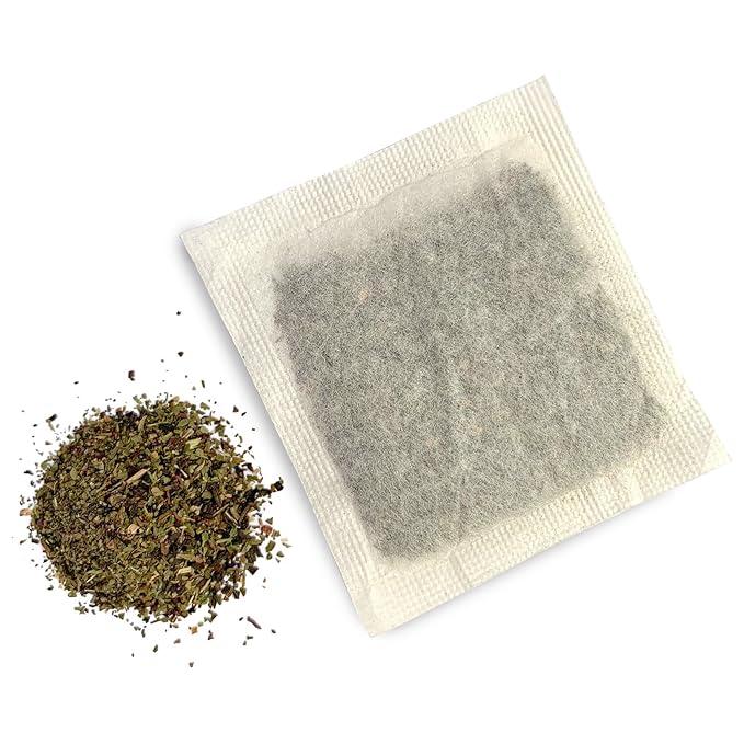 Monterey Bay Herb Co. Hibiscus Mint Herbal Tea Bags | 50 Count | Caffeine-Free | Bulk Loose Tea in Unbleached Bags | Refreshing Berry & Mint Flavor | Rich in Vitamin C