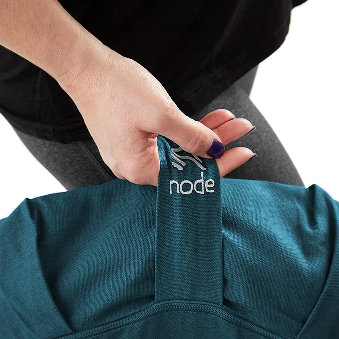 Zafu Meditation Cushion, 15" Round Buckwheat Yoga Pillow with Organic Cotton Cover