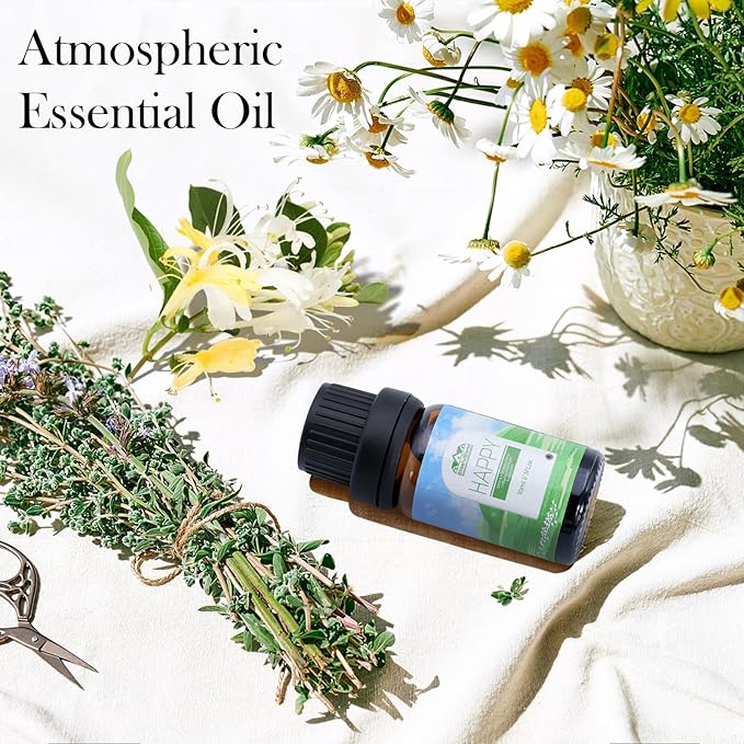 6 Pack Spring Essential Oils Set 10ML Aromatherapy Essential Oil for Diffuser for Home and Car Care Candle Making Lavender Sage Citrus Peppermint and Orchid 2025 Spring