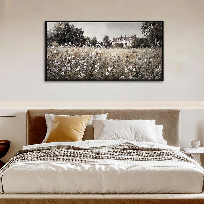 yiijeah Above Bed Wall Decor - Large Wall Art for Bedroom Pictures Wall Decoration Over Bed Framed artwork for Home Living Room Bedroom Office Decoration