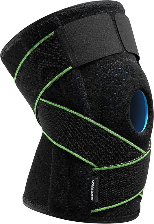 Bodyprox Knee Brace with Side Stabilizers & Patella Gel Pads for Knee Support