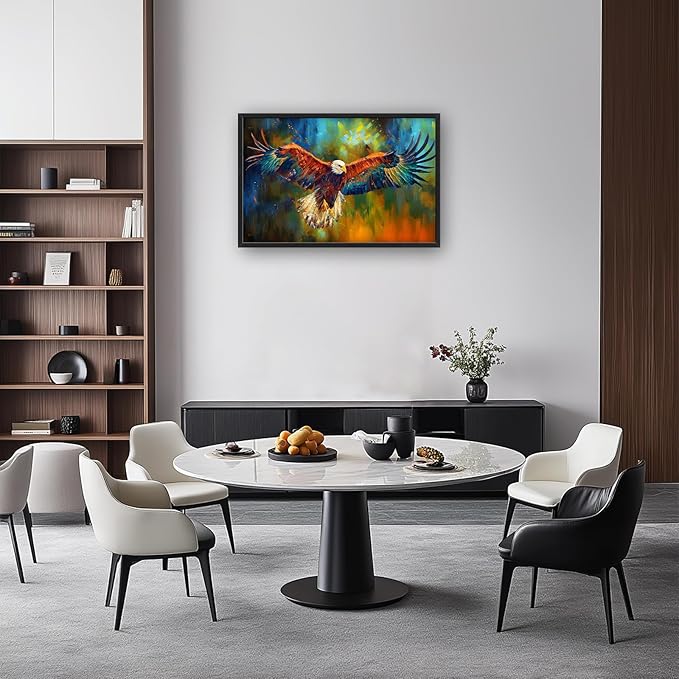 Bald Eagle Wall Art Eagle Pictures Wall Decor Framed Canvas Prints Artwork Paintings Home Office Decorations for Living Room Bedroom Dinning Room Corridor 36"x24"