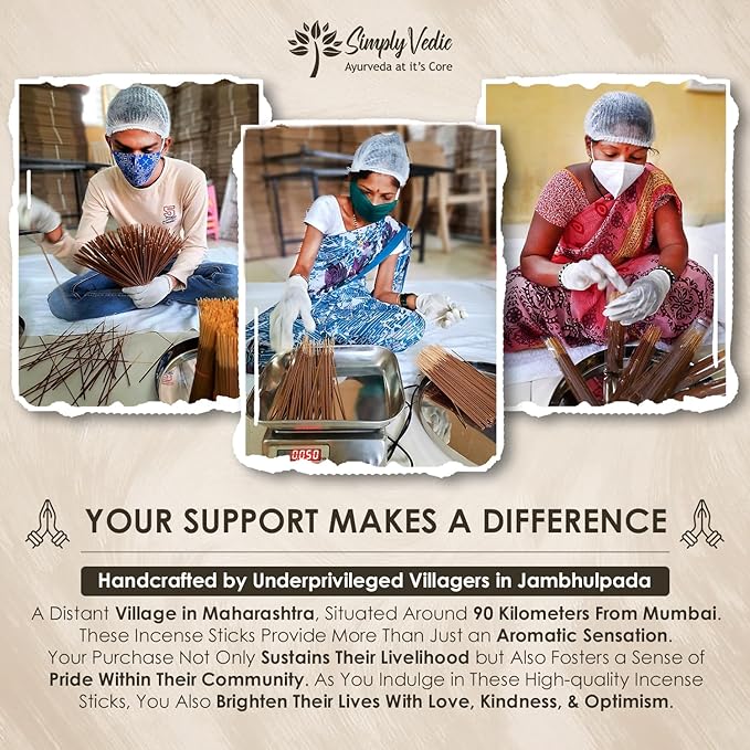 Signature Incense Sticks Gift Set | 120 Natural Hand-Rolled Non-Toxic Agarbatti with Holder | Sandalwood, Nag Champa, Oudh, Palo Santo, Lavender, Sag | Aromatherapy Meditation Pooja Home