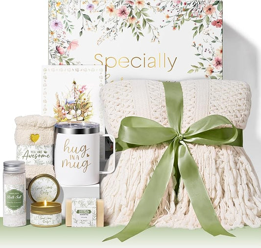 MAYICIVO Self Care Gifts for Women Get Well Soon Gifts, Birthday Gifts for Women Care Package, Sympathy Gift Baskets Spa Gifts Set, Thinking of You Inspirational for Mom Her Friend Sister Wife