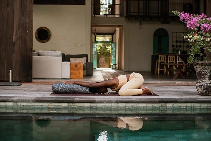 Yoga Design LAB | The Yoga Bolster | Comfortable, Supportive Eco-Friendly Luxury Yoga Cushion | Recycled Plastic Bottle Microfiber | Natural Cotton, Foam Filling