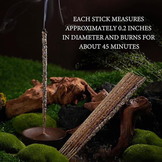 Incense Sticks – 28 Natural Sticks with 7 Scents: Palo Santo, White Sage, Lavender, Rose, Sandalwood, Agarwood & Osmanthus – for Meditation, Spiritual Use & Stress Relief Gifts