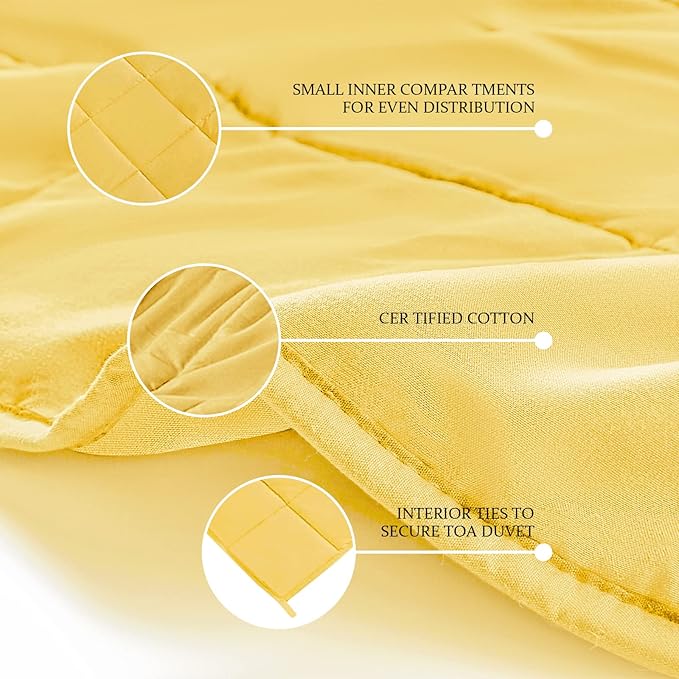 CYMULA Weighted Blanket for Adults (20lbs 60"x80" Queen Size) - Cooling Breathable Heavy Blankets for Summer Winter - Ultra Microfiber Soft Comfort Throw with Glass Beads - Gifts for Men/Women