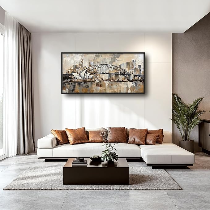 Sydney Large Canvas Wall Art Australia Decorations Pictures Wall Decor Framed Canvas Prints Artwork Paintings Home Office Decorations for Living Room Bedroom Dinning Room Corridor 60"x30"