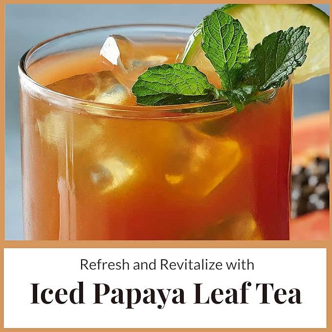 Premium Papaya Leaf Tea, 75Tea bags, 100% Natural Papaya Leaves, HerbalTea, No Additives, Caffeine Free, Non GMO, Gluten-Free, Vegan-Friendly. by Akshit
