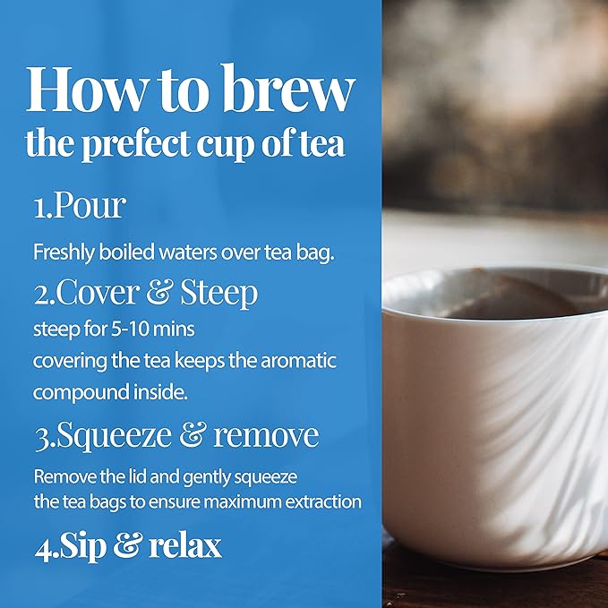 Akshit Eucalyptus Tea Bags, Premium Dried Eucalyptus Leaves Tea, Te De Hojas De Eucalipto, Herbal Tea, Sugar Free, Vegan, Caffeine Free, Non-GMO, Refreshing & Smooth Flavor.
