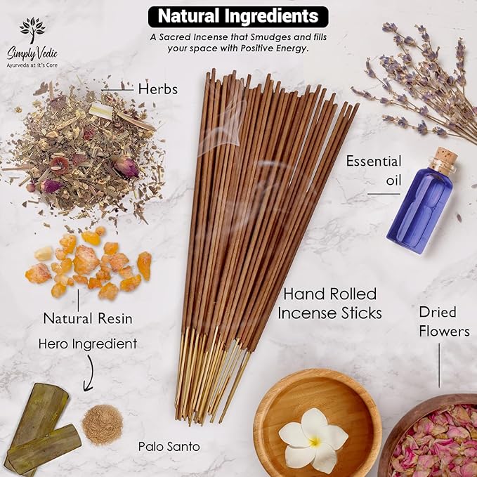 Palo Santo Incense Sticks – 250g Pack (Approx. 135 Handmade Agarbatti + Free Holder) | Natural & Charcoal-Free | 45-Min Burn for Meditation, Yoga, Aromatherapy, Energy Cleansing