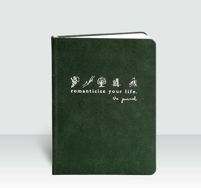 Journal To Romanticize Your Life: Original Daily Gratitude Journal, Reflection Manifestation Journal for Mindfulness, Guided Mindfullness Green (2) (+200 Tips, Authenticity, Minimalism, Men&Women)