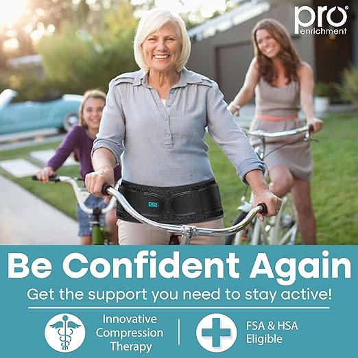 Sacroiliac Patented Hip Belt for Women and Men That Alleviates Sciatica, Pelvic, Lower Back, Leg and Sacral Nerve Pain Caused by SI Joint Dysfunction| Hip Brace (Regular)