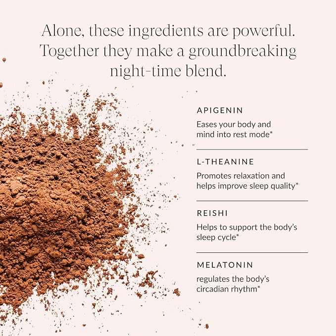 Beam Dream Sleep Powder, L-Theanine, Apigenin, Reishi and Magnesium, Third Party Tested Natural Sleep Aid & Sleep Supplement for Deep Sleep, Relaxation and Recovery, Natural Sleep Support, 22 Servings