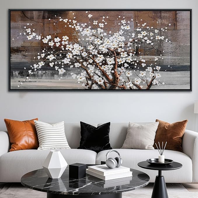 KLAKLA Extra Large Wall Art 86x39 Inches - Tree Huge Canvas Picture Wall Decor Living Room Oversized Artwork for Walls Bedroom Office Decoration Modern Frame Wall Art