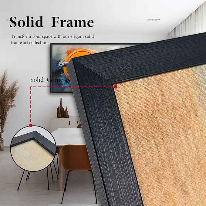 Fitness Framed Large Wall Art for Living Room Barbell Weightlifting Pictures Wall Decor Sports Bodybuilding Canvas Print Painting Home Decoration Artwork for Gym Bathroom 60x30 inch