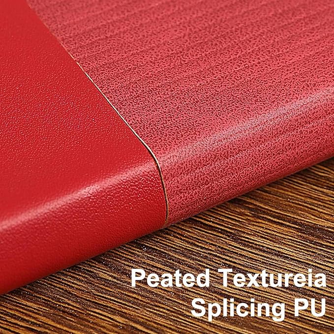 Lined Journal Notebook for Work College Ruled Note Book 7.2"x9.6" B5 PU Leather Daily Journaling 160 Pages for Women Men Writing Home School Supplies Business (B5 Lined 160pages, 08-Red)