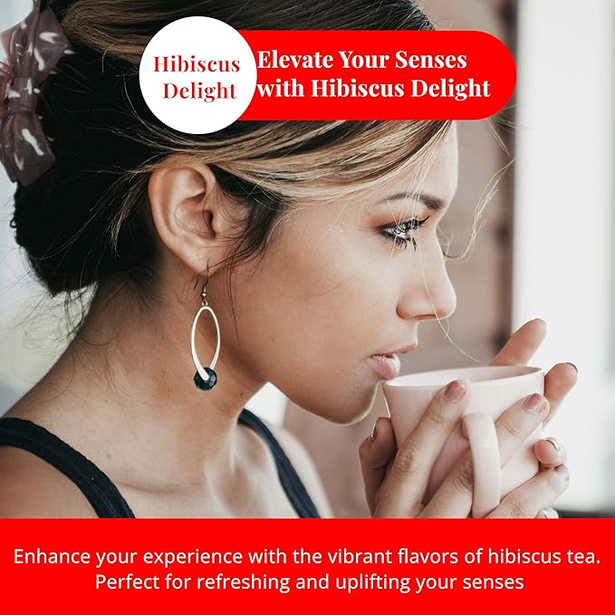 Hibiscus Tea - 75 Tea Bags, 100% Natural Hibiscus Flowers, Te de Hibisco, HerbalTea, Caffeine Free, Sugar-Free, Non-GMO, Sugar-free. Perfect for Hot or IcedTea. by Akshit
