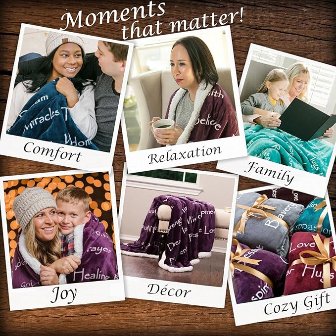 Chanasya Premium Sympathy Warm Hugs Gift Throw Blanket - Healing Gift Cancer Chemo Survivor Get Well Caring Gifts - Comfort Gift Blanket for Love Support Strength -Women Men Friend Grandma - Orange