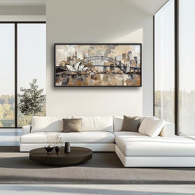Sydney Large Canvas Wall Art Australia Decorations Pictures Wall Decor Framed Canvas Prints Artwork Paintings Home Office Decorations for Living Room Bedroom Dinning Room Corridor 60"x30"