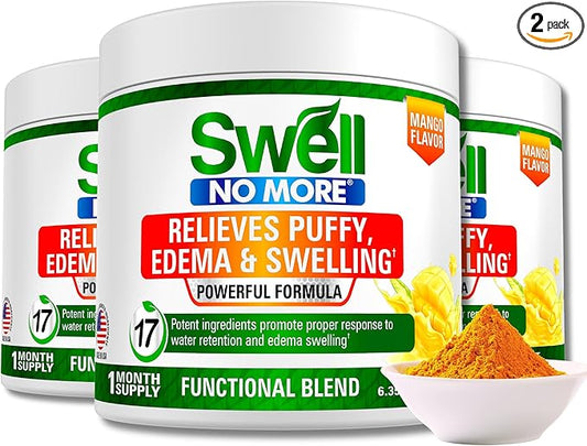 Swollen Feet and Ankles? Reduce Swelling Legs, Edema Relief for Legs, Edema, Ankle Swelling Relief, Water Pills for Swollen Legs, Anti Bloat, Puffy Face Reducer, (3)