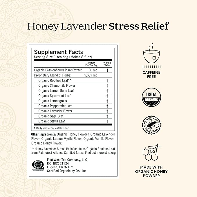 Yogi Tea Favorites Variety Pack - 16 Bags per Pack (6 Packs) - Organic Gift Box - Includes Sweet Tangerine Positive Energy, Honey Lavender Stress Relief, Bedtime & More
