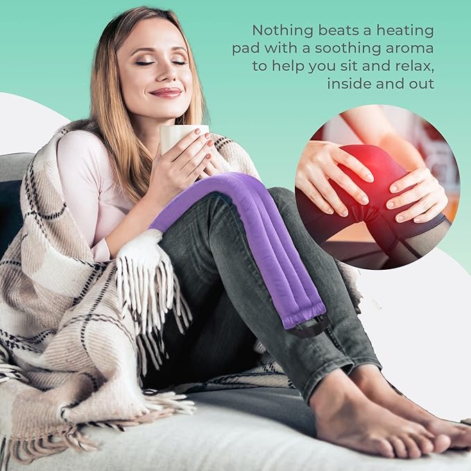 Microwavable Heating Pads for Lower Back, Neck, and Shoulder Pain Relief - Moist Microwave Heating Pad for Muscles and Joints - Microwave Hot Pack Heat Pad for Cramps -2 Heat Pack Purple