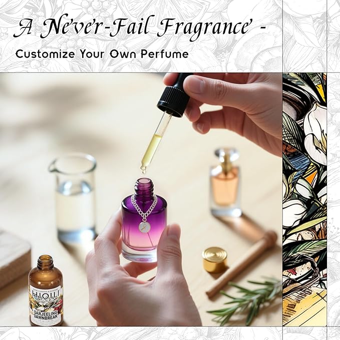HIQILI Darjeeling Dawnbreak Fragrance Oil for Diffuser, Inspired by B.gari Pr-Homme Eud-Tlette, Candle & Soap, Perfume & Linen Spray Making, Woody Scent, Long-Lasting Aroma - 1 Fl Oz - Pour Homme
