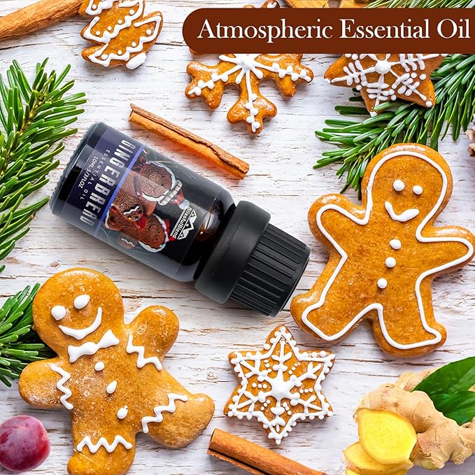 Winter Essential Oils Gifts Set 6 Pack Oil of Winter Essential Oil for Home and Car Care Candle and Soap Making 10ML for Friends and Parents Christmas