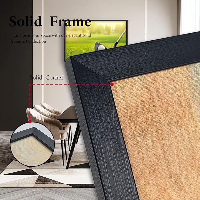 Large Golf Framed Wall Art for Living Room Golf Course Pictures Wall Decor Golf Sports Canvas Print Painting Artwork Modern Home Decorations for Bedroom Office 36x24 inch