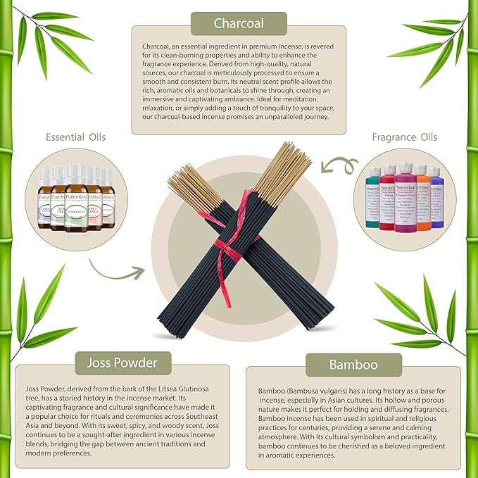 Apple Fantasy Exotic Incense Sticks 11 Inch - Bulk 1 Bundle 45 to 50 Sticks - Natural 11" Long Lasting Aroma That Burns for 45 to 60 Minutes.