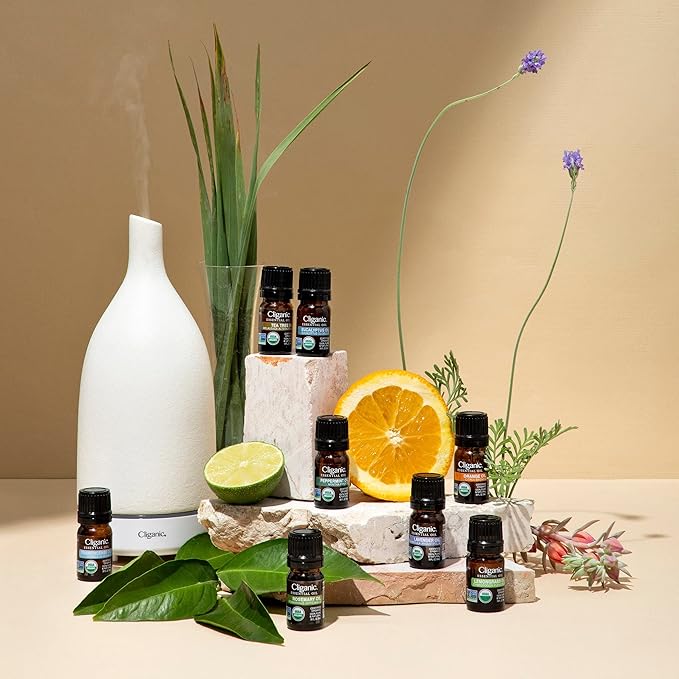 Cliganic Organic Rose Geranium Essential Oil, 100% Pure Natural for Aromatherapy | Non-GMO Verified (Packaging May Verify)