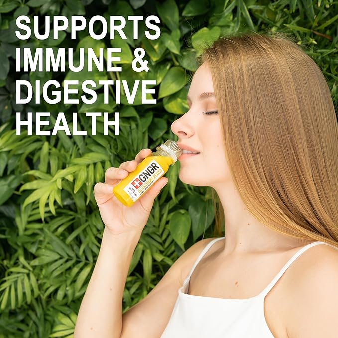+GNGR Liver Cleanse Shot, Cold-Pressed Ginger Shot with Milk Thistle, Dandelion Root, Turmeric Root, Immunity Shot for all natural Liver Support, Detox, Immunity, Digestion, Cleanse (2 Oz, Pack of 12)