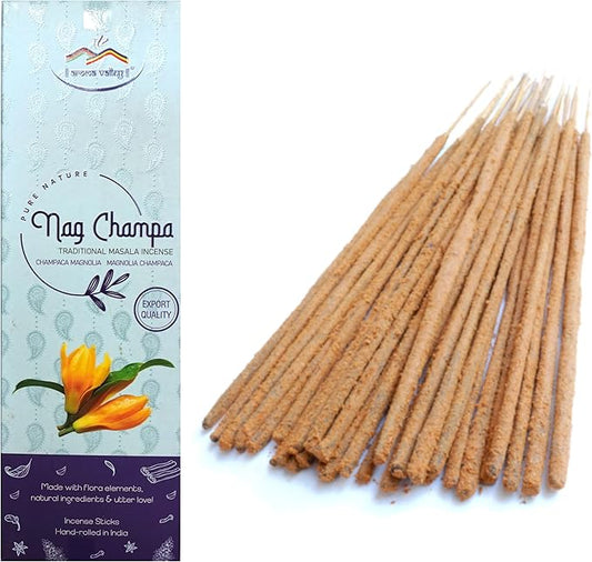 Nag Champa Incense Sticks - Traditional Handcrafted Masala Incense - 40 to 50 Sticks Approx.