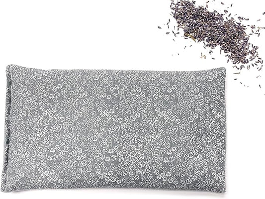 SacksyThyme Microwave Heating Pad for Back, Neck, Menstrual Cramps, Shoulders, Leg Pain Relief - Hot Moist Microwavable Therapy Pack - Flaxseed Hot & Cold Pad Made in USA (Size: 12 x 7) Lavender