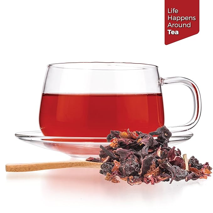 Tealyra - Cherry Goddess - Fruity Herbal Loose Leaf Tea - Caffeine-Free - Vitamin Rich - Hot and Iced - All Natural - 8 ounce