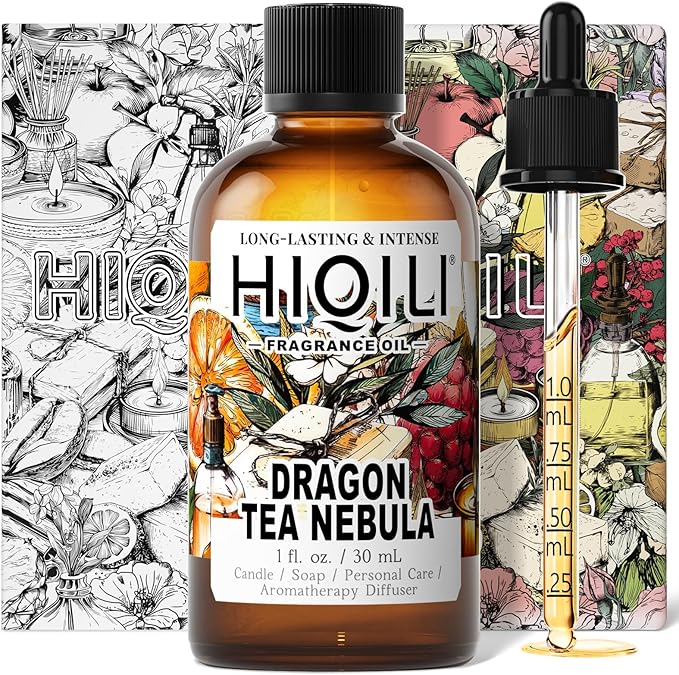HIQILI Dragon Tea Nebula Fragrance Oil for Candle & Perfume Making, Hotel Scents for Essential Oil Diffuser, Room Spray, Thé Yulong - 1 Fl Oz