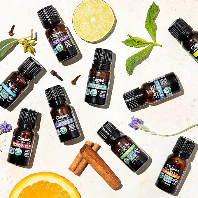 Cliganic Organic Sweet Orange Essential Oil, 4oz - 100% Pure Natural for Aromatherapy Diffuser | Non-GMO Verified