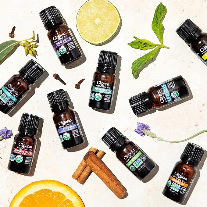 Cliganic Organic Turmeric Essential Oil, 100% Pure Natural for Aromatherapy | Non-GMO Verified (Packaging May Vary)