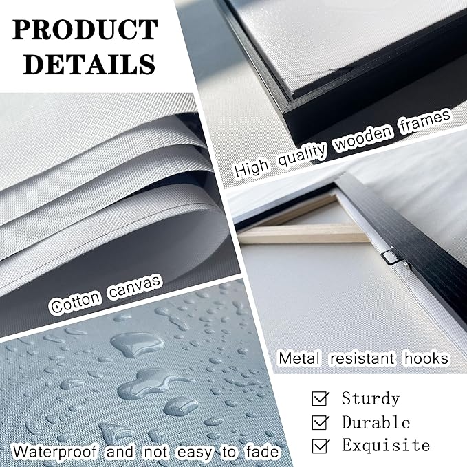 KLAKLA Extra Large Tree Wall Art - Teal Blue Nature Tree of Life Abstract Canvas Painting for Living Room Modern Large Panoramic Landscape Framed Artwork for Bedroom Office Home Decor